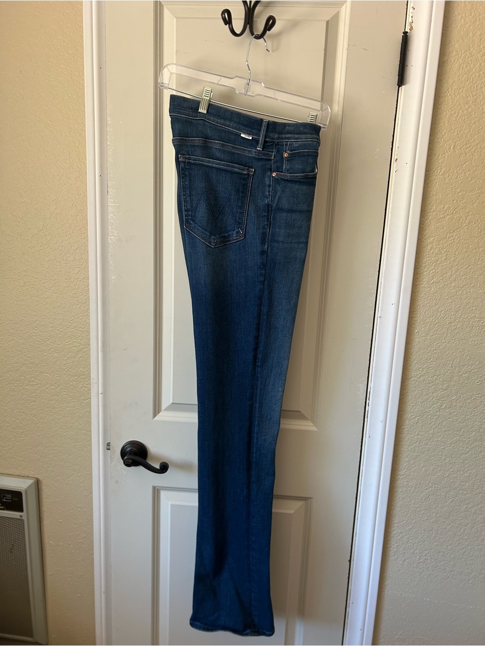 MOTHER Straight-Leg Jeans in Dark Blue The Runaway